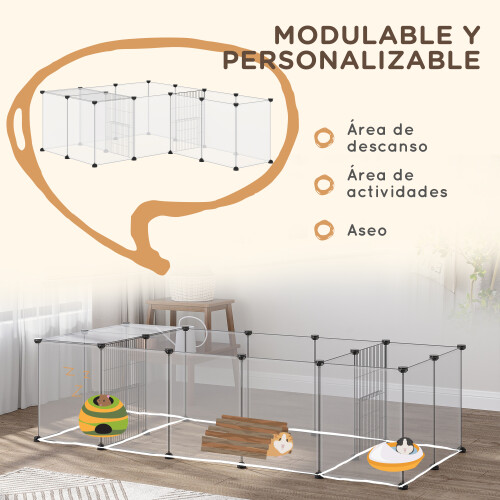 PawHut Valla para Mascota Bicolor 175 x 70 x 45 cm 2