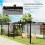 Outsunny Pérgola Gris 298 x 298 x 230 cm 4