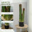 Homcom Cactus Artificial Verde 17 x 17 x 66 cm 4