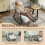 Homcom Silla Mecedora Gris 62 x 100 x 89 cm 6