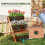 Outsunny Jardinera Marrón 65 x 75 x 76 cm 5