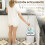 Homcom Cubo de Basura Blanco 27.6 x 21.4 x 33.5 cm 4