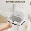Homcom Cubo de Basura Blanco 27.6 x 21.4 x 33.5 cm 5