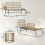 Outsunny Muebles de Jardín Beige 122 x 79 x 75 cm 4