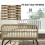 Outsunny Muebles de Jardín Beige 122 x 79 x 75 cm 5