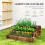 Outsunny Jardinera Marrón 93 x 93 x 35 cm 4