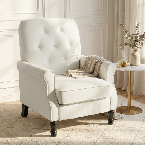 Homcom Sillón Beige 69 x 75 x 90 cm 1