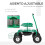 Outsunny Carrito de Jardín Verde 98 x 45 x 87 cm 3