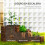 Outsunny Jardinera Marrón 93 x 93 x 35 cm 5