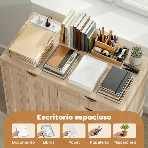 Homcom Mueble para Impresora Marrón 78 x 40 x 65.5 cm 2