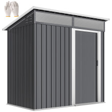 Caseta de Jardín Gris 195 x 122 x 182 cm
