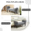 Homcom Banco Pie Cama Gris 102 x 36 x 51cm 5