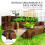 Outsunny Jardinera Marrón 93 x 93 x 35 cm 6