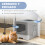 PawHut Arenero para Gato Gris 48 x 38 x 38.5 cm 3