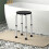 Homcom Taburete de Ducha Negro 32.2 x 41 x 54 cm 2