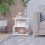 Homcom Mesilla Centro 2 Nivele Blanco 40 x 40 x 43cm 2
