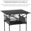 Outsunny Mesa de Camping Plegable Negro 70 x 70 x 69 cm 4