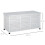 Outsunny Baúl de Madera Blanco 127 x 56 x 60 cm 3