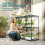 Outsunny Soporte para Planta Verde 143 x 48 x 100 cm 2