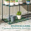 Outsunny Soporte para Planta Verde 143 x 48 x 100 cm 3