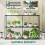 Outsunny Soporte para Planta Verde 143 x 48 x 100 cm 4