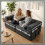 Homcom Sofá Cama Gris 198 x 100 x 69 cm 6
