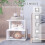 Homcom Mesilla Centro 2 Nivele Blanco 40 x 40 x 43cm 5