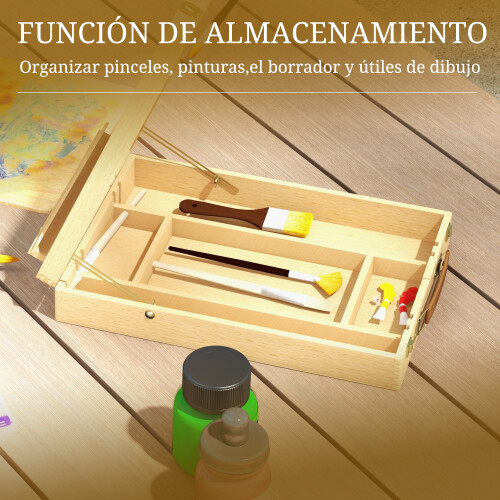 Vinsetto Caballete de Mesa Marrón 27 x 41.5 x 74.5 cm 1
