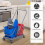 Homcom Carro de Limpieza Bicolor 73 x 45 x 92 cm 3