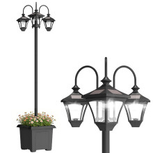Farola Solar Negro 52 x 52 x 185 cm