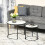 Homcom Set 2 Mesas Auxiliare Blanco 60 x 60 x 46 cm 2