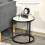 Homcom Set 2 Mesas Auxiliare Blanco 60 x 60 x 46 cm 5