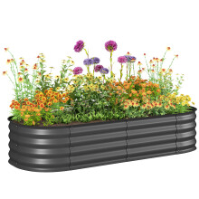 Jardinera Exterior Gris 150 x 62 x 30 cm