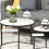 Homcom Set 2 Mesas Auxiliare Blanco 60 x 60 x 46 cm 6