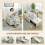 Homcom Sofá Cama Individual Beige 74 x 85.5 x 82 cm 4
