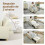 Homcom Sofá Cama Individual Beige 74 x 85.5 x 82 cm 5