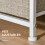 Homcom Cómoda de Tela Gris 45 x 30 x 71 cm 2
