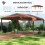Outsunny Carpa Plegable Marrón 585 x 295 x 270 cm 4