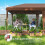 Outsunny Carpa Plegable Marrón 585 x 295 x 270 cm 5