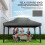 Outsunny Techo de Repuesto Gris 400 x 300 cm 6