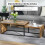 Homcom Set 2 Mesas Centro Marrón 90 x 48 x 42 cm 4