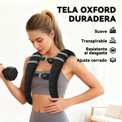 Homcom Chaleco Lastrado Negro 40 x 35 cm 1