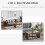 Homcom Set 2 Mesas Centro Marrón 90 x 48 x 42 cm 6