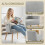 Homcom Butaca de Salón Gris 64.5 x 65 x 79.5 cm 6