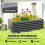 Outsunny Jardinera Exterior Gris 180 x 90 x 57.5 cm 5