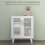 Homcom Aparador Blanco 61 x 35 x 75 cm 4