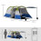 Outsunny Tienda de Campaña Multicolor 420 x 200 x 150 cm 7
