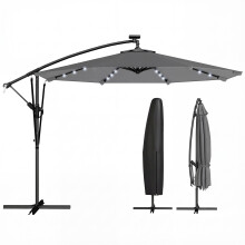 Parasol Excéntrico Gris 330 x 295 x 245 cm