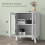 Homcom Aparador Blanco 61 x 35 x 75 cm 5