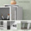 Homcom Aparador Blanco 61 x 35 x 75 cm 6